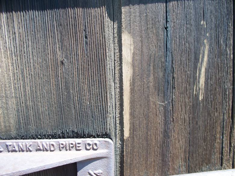 Redwood Water Tank - Close Up of Staves